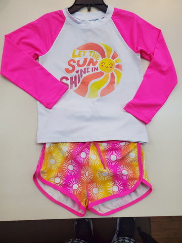 Sunshine Swim Shorts and Rashguard