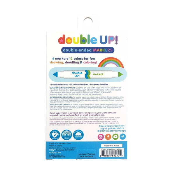 OOLY - Double Up! Double Ended Markers - Set of 6/12 Colors