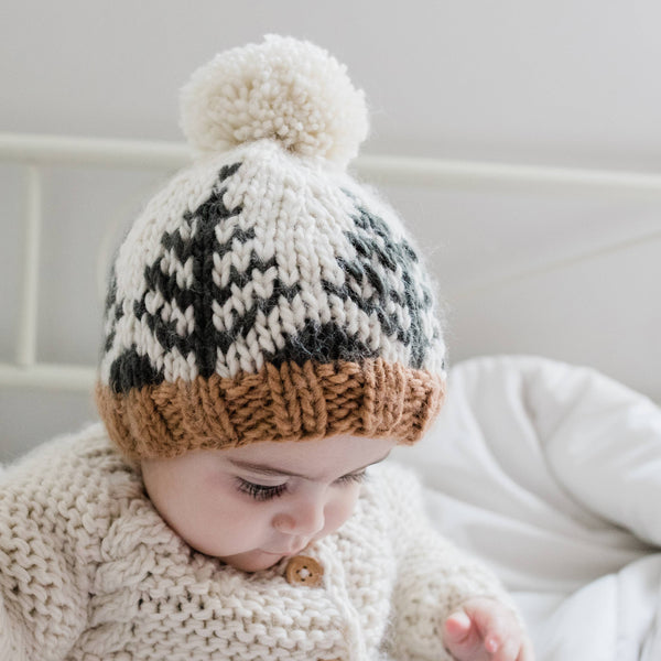 Forest Knit Beanie Hat: S (0-6 months)