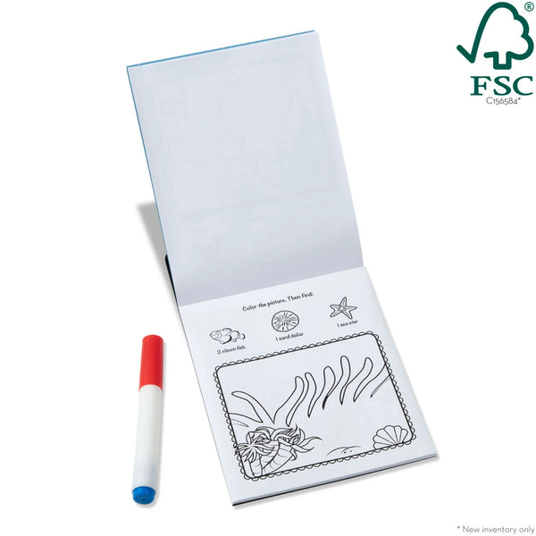 Color Blast: Sea Life No-Mess Coloring Pad