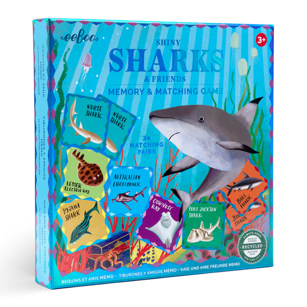 Sharks & Friends Shiny Memory Matching Game