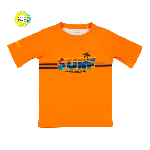 Orange Surf Athletic Shirt