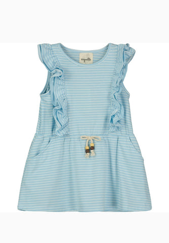 Blue/Ivory Stripe Jo Dress