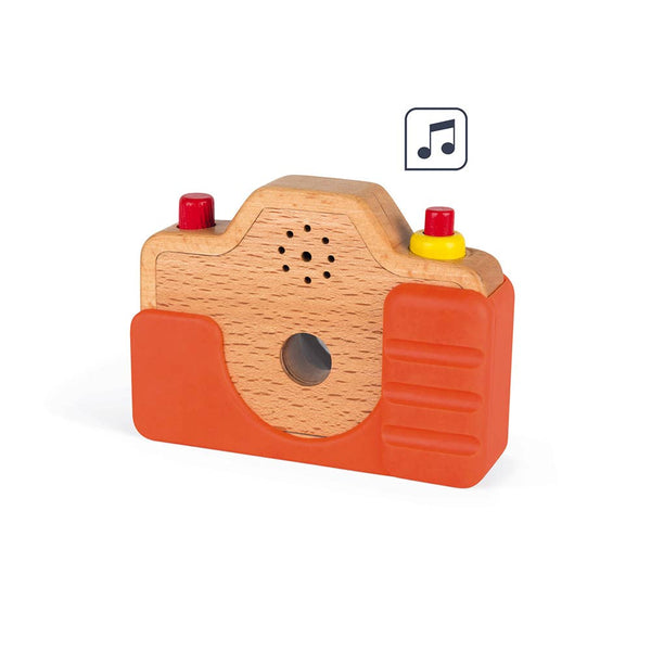 Janod - Sound Camera - Batteries Included - Silicone Case