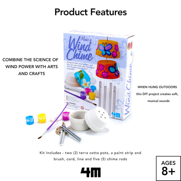 Toysmith - 4M 3D Make A Wind Chime DIY Kit