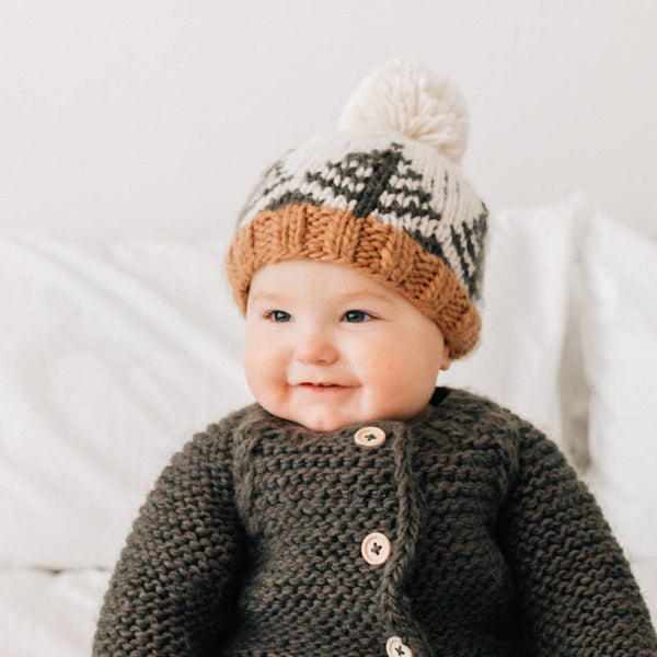 Forest Knit Beanie Hat: S (0-6 months)