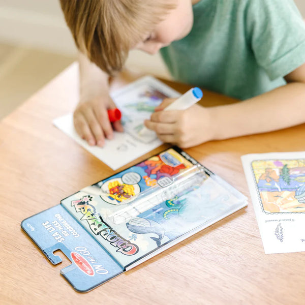 Color Blast: Sea Life No-Mess Coloring Pad