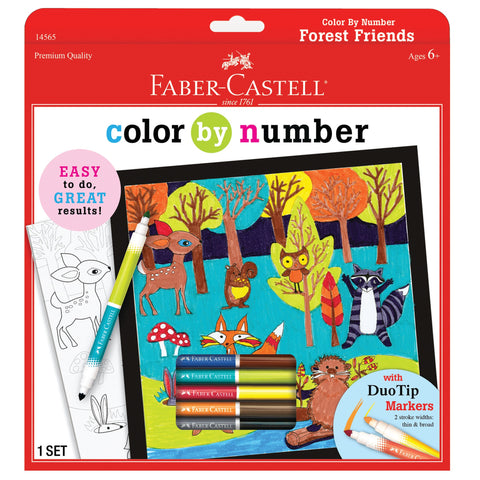 Color by Number- Forest Friends