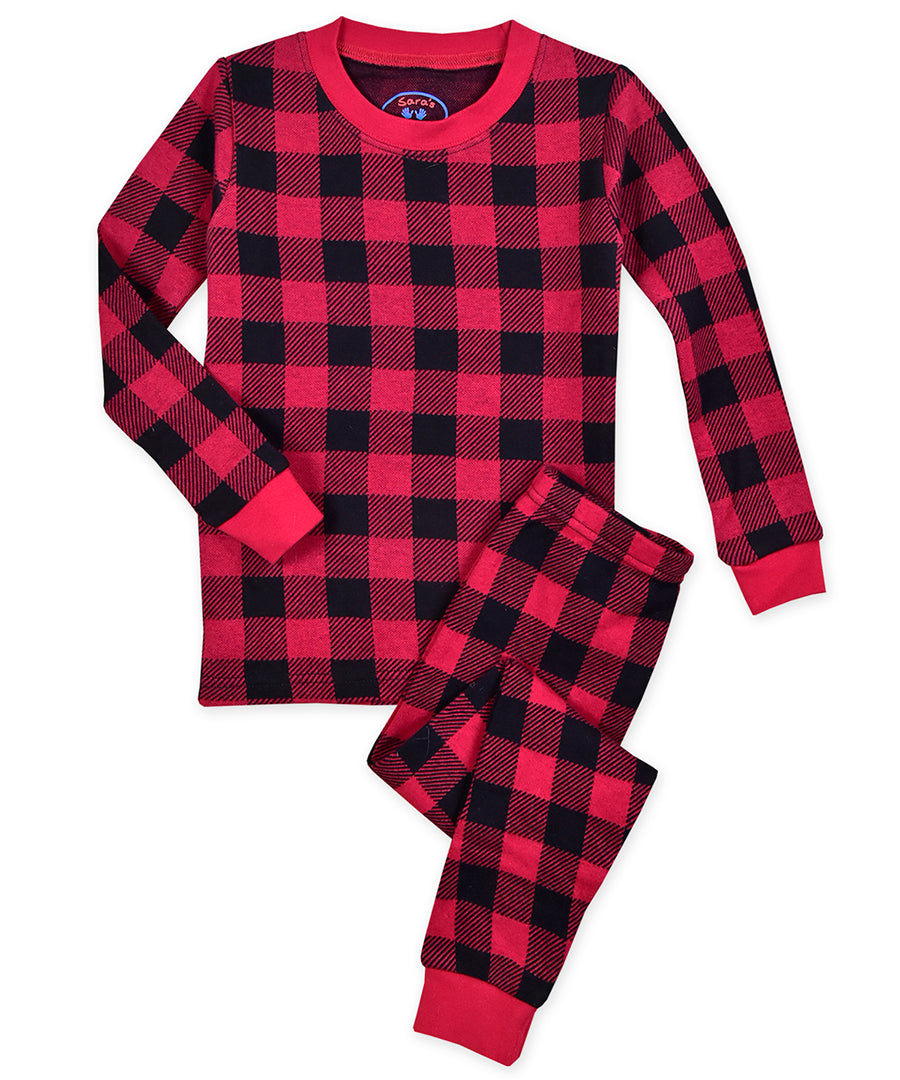 Pajamas red and online black