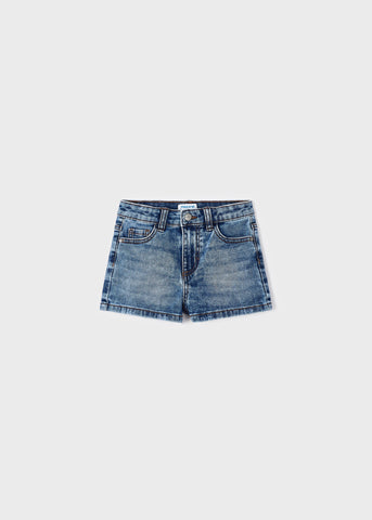 Girl Medium Wash Denim Shorts