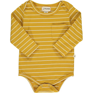 Gold Stripe Onesie