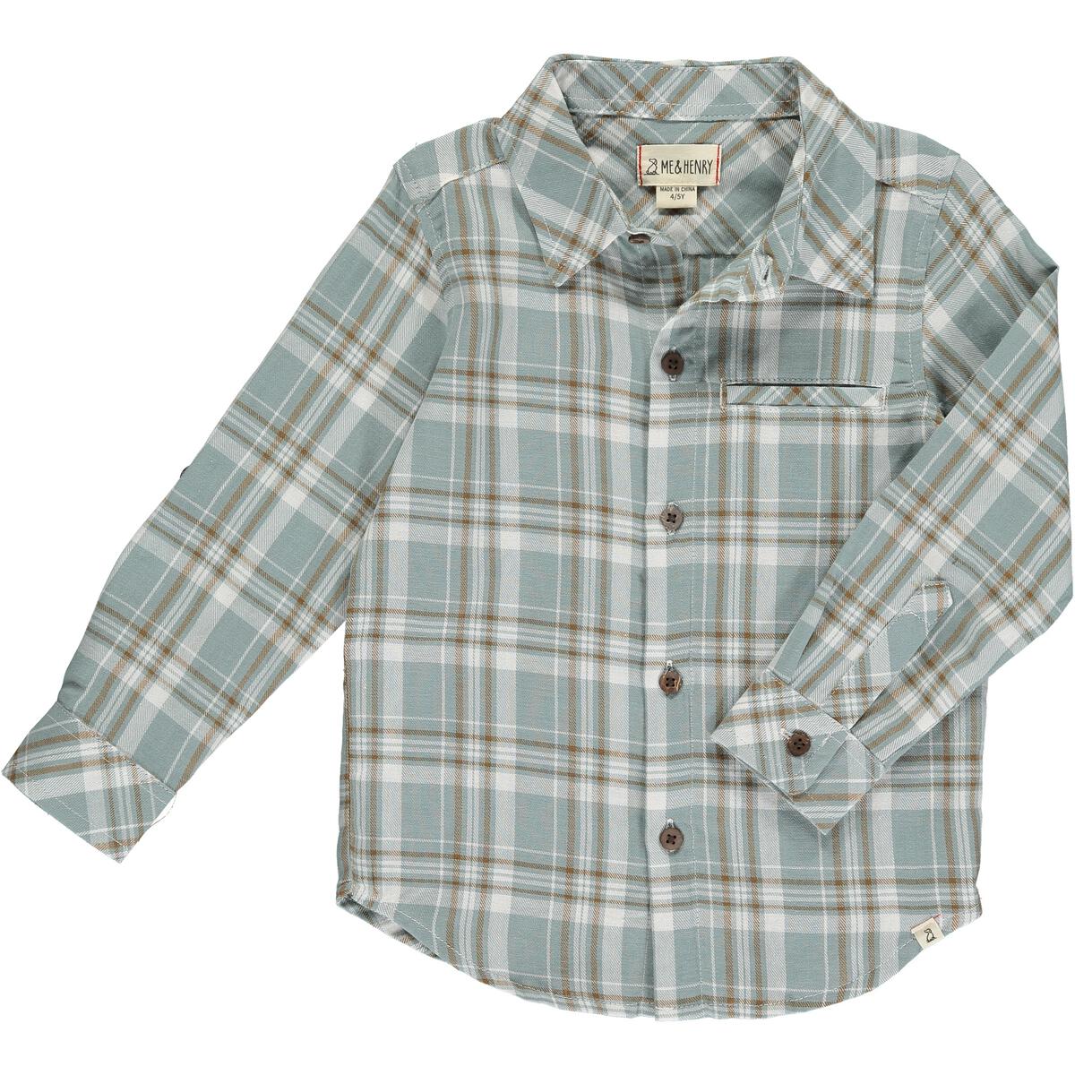 Atwood-Blue/White Plaid Shirt