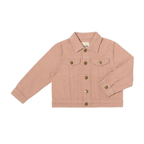 Wyatt Jean Jacket in Pink Sunset