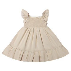 Arie-Stone Smocked Dress