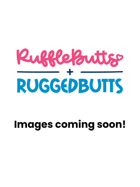 RuffleButts + RuggedButts - Baby Boys Fish Friends Long Sleeve One Piece Rash Guard Swimsuit: Navy / 12-18m