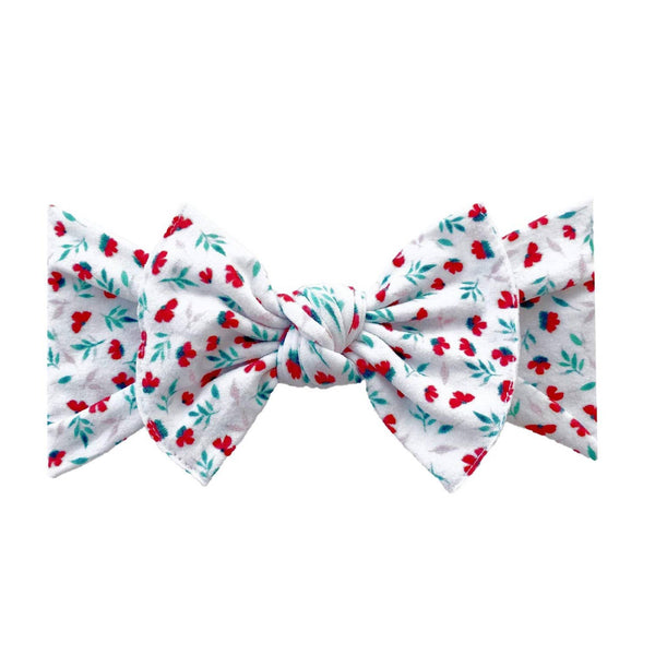 Baby Bling Bows - Baby Bling® Printed Knot soft nylon headband: Magnolia
