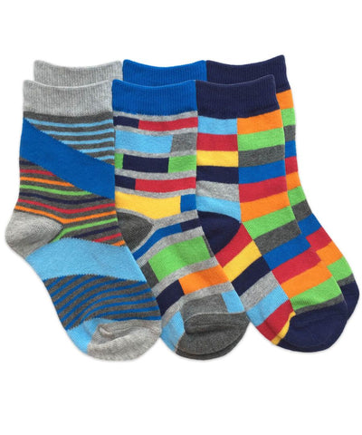 Multi Stripe Crew Socks