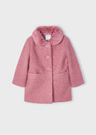 Orchid Boucle Shearling Coat
