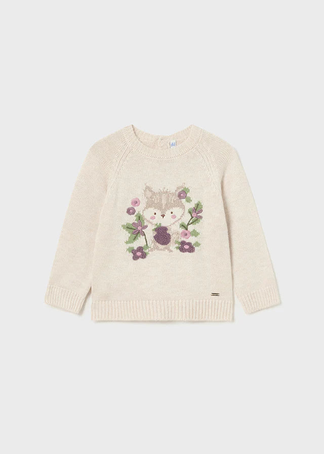 Little Animal w/Flowers Sweater