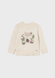 Little Animal w/Flowers Sweater