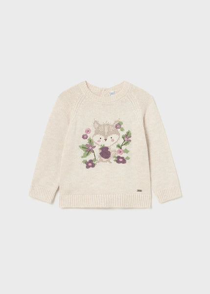 Little Animal w/Flowers Sweater