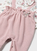 Pink Romper with Flower Top 1 pc.