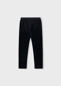 Black Basic Velvet Leggings