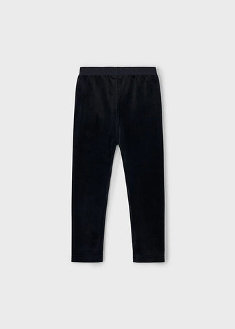 Black Basic Velvet Leggings