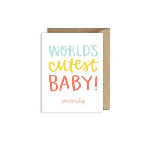 Pippi Post - World's Cutest Baby Greeting Card