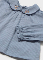 Blue Woven Blouse