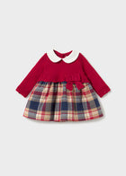 Red Sweater/Plaid Dress