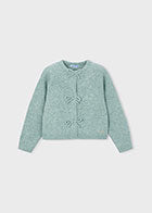 Heathered Mint Cardigan Sweater