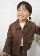 Brown Faux Suede Jacket