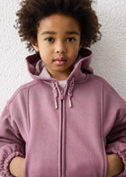 Violet Zip Hoodie