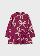 Raspberry Bow Dress w/Purse