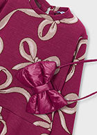 Raspberry Bow Dress w/Purse