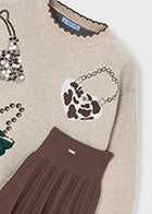 Purse Sweater and Skirt Set