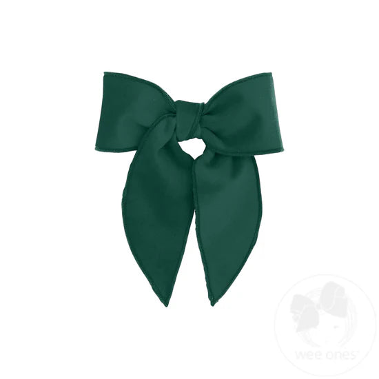 Medium Velvet Bowtie With Whimsy Tails