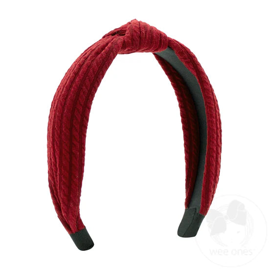 Textured Fabric Knot Headband