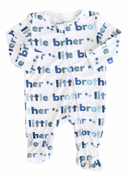 Little Brother Zipper Footie