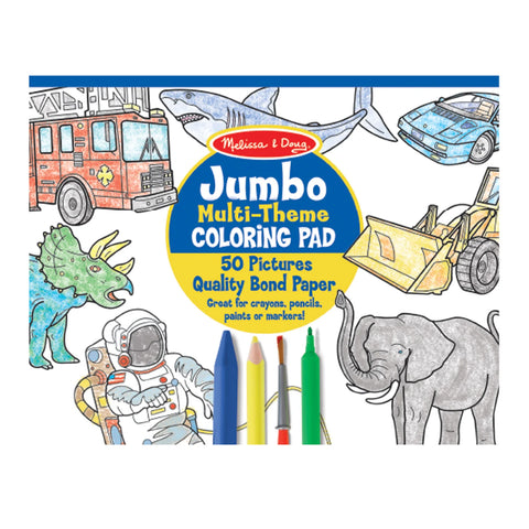 Jumbo Coloring Pad-Blue