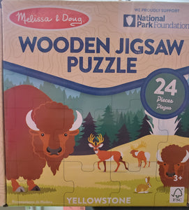 National Parks-Yellowstone 24 pc. Wooden Jigsaw Puzzle