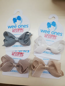 Tiny Organza Overlay Bow