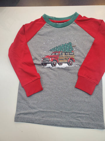 Vintage Christmas Truck LS Shirt