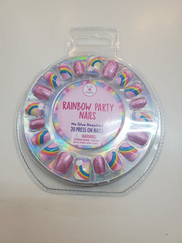 Rainbow Party Nails
