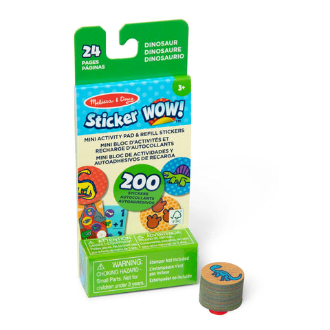 Sticker Wow! Dinosaur Mini Activity Pad & Refill Stickers