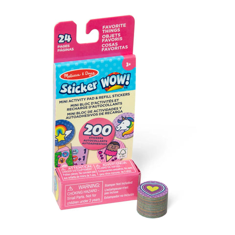 Sticker Wow! Favorite Things Mini Activity Pad & Refill Stickers