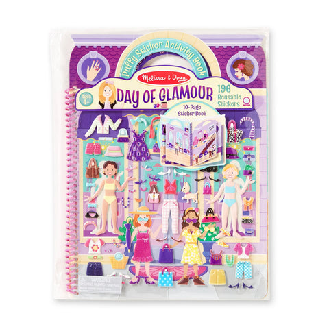 Day of Glamour-Puffy Sticker Activity Book