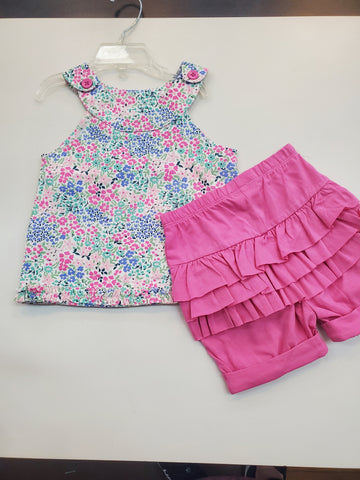 Floral Top + Ruffle Bloomers