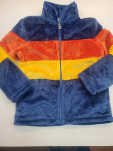 Koi Colour Block Fuzzy Fleece Zip Up